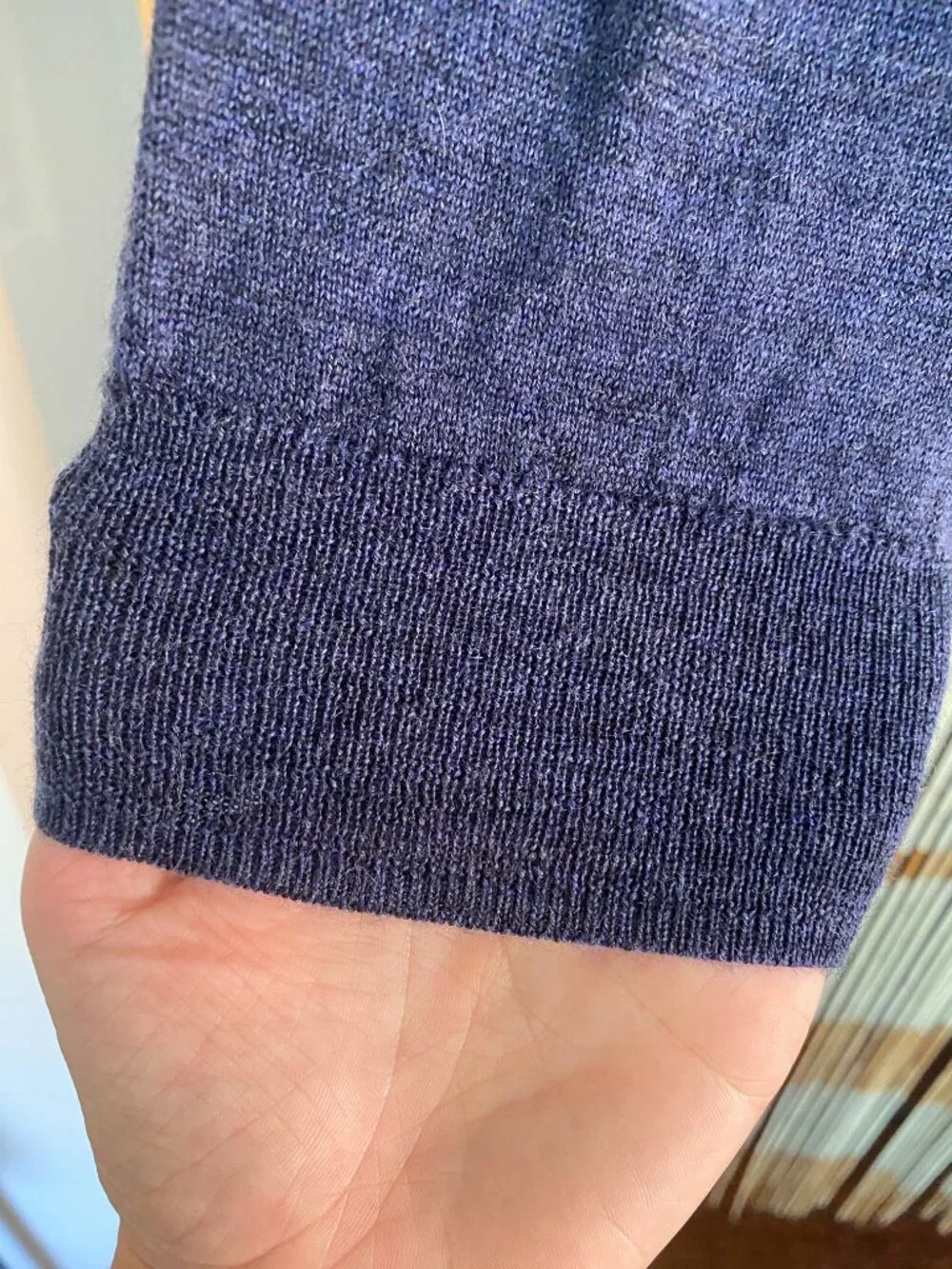 POLO Ralph Lauren Blue Merino Wool Sweater Size XL